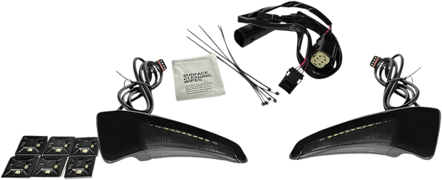 CUSTOM DYNAMICS 2040-2543 Sequential Tour Pak Seat Back Rest LED Lights - Black/Smoke - CVO