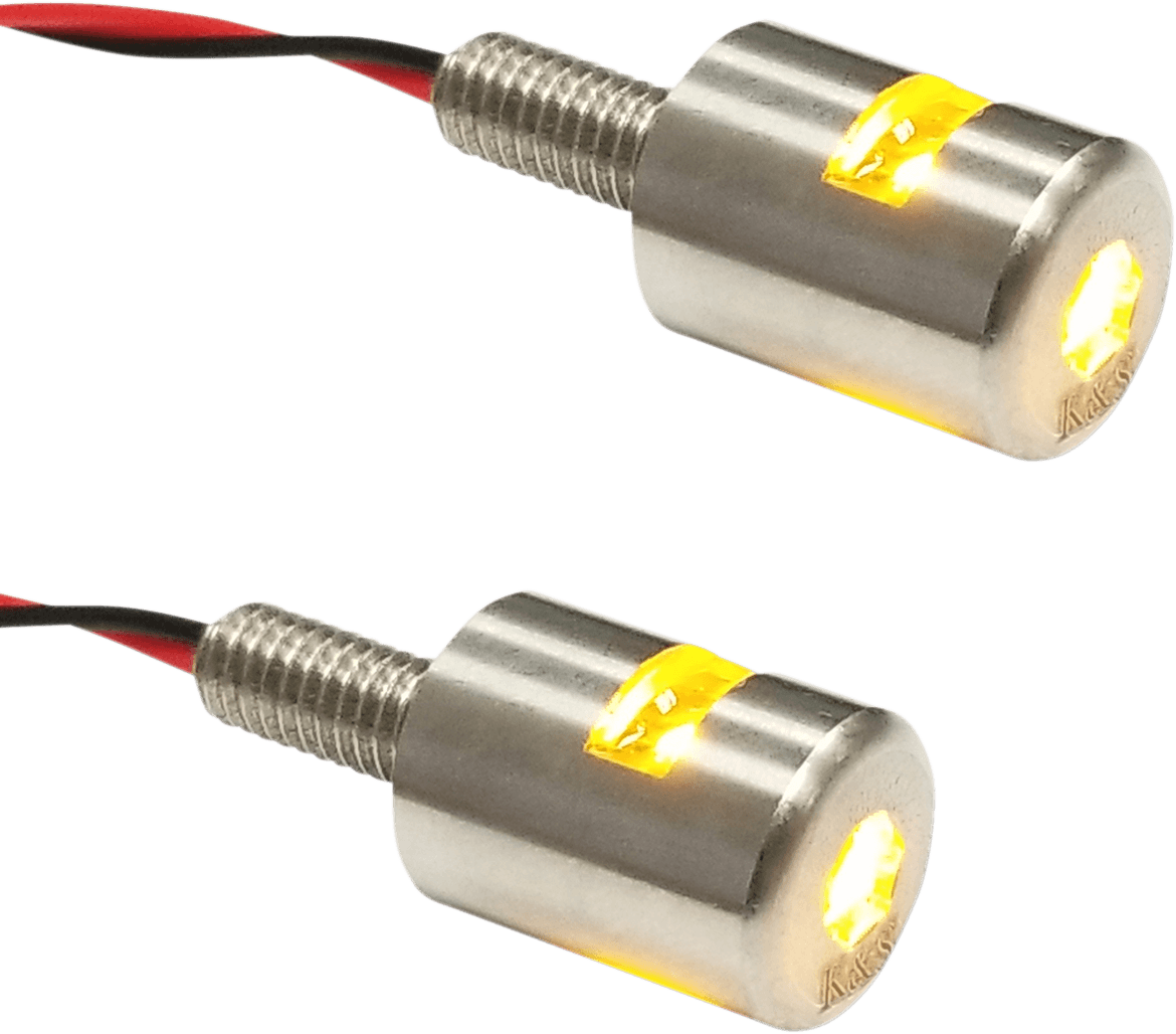 K&S TECHNOLOGIES 2040-2548 Three-Beam License Plate Bolt Lights - Amber