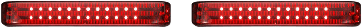 CUSTOM DYNAMICS 2040-2569 Saddlebag LED Lights - Sequential - Chrome/Red