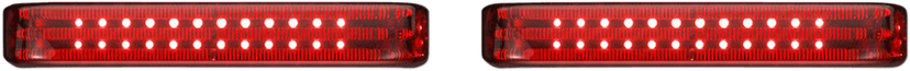 CUSTOM DYNAMICS 2040-2573 Saddlebag LED Lights - Sequential - Chrome/Red — image 4 of 4