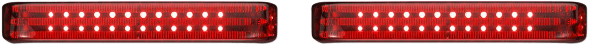 CUSTOM DYNAMICS 2040-2577 Saddlebag LED Lights - Sequential - Chrome/Red