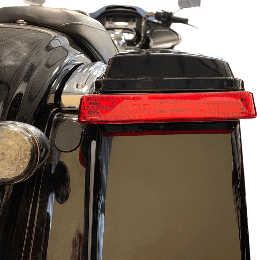 CUSTOM DYNAMICS 2040-2581 Saddlebag LED Lights - Sequential - Chrome/Red — image 2 of 3