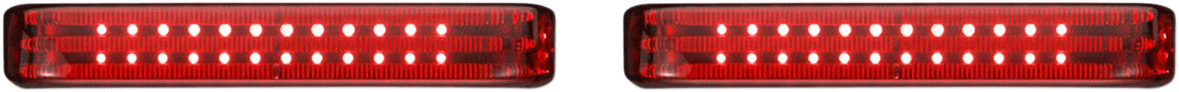 CUSTOM DYNAMICS 2040-2585 Saddlebag LED Lights - Sequential - Chrome/Red