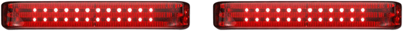CUSTOM DYNAMICS 2040-2585 Saddlebag LED Lights - Sequential - Chrome/Red — image 1 of 3