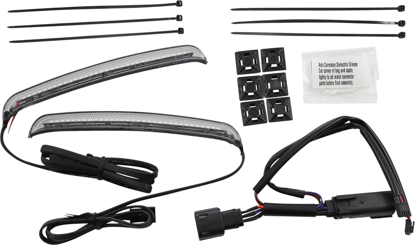 CIRO 2040-2587 Bag Blades® - Red Turn Signals - Smoke Lens — image 1 of 3