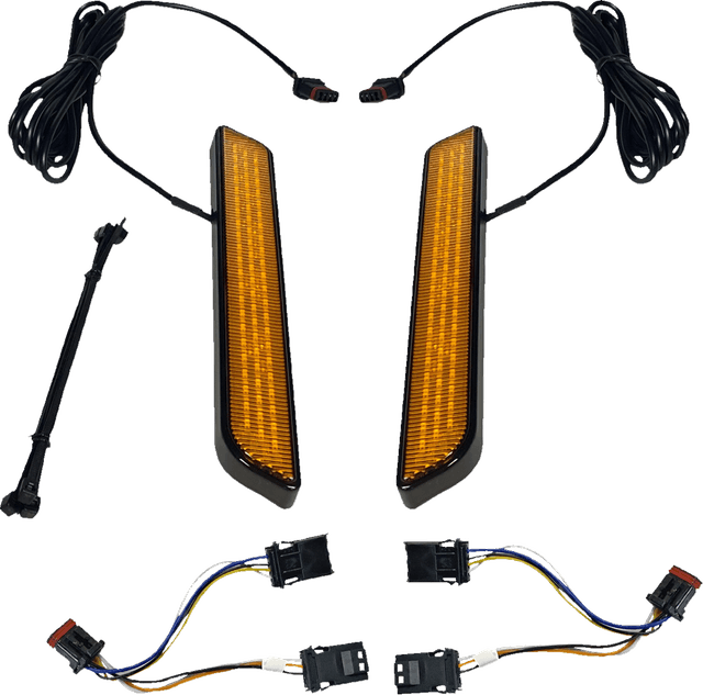 CUSTOM DYNAMICS 2040-2647 LED Fork Light - Amber - Black — image 1 of 6