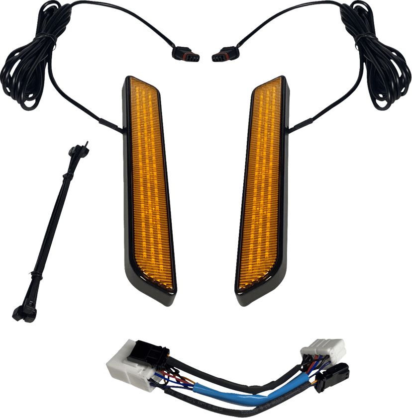 CUSTOM DYNAMICS 2040-2651 LED Fork Light - Amber - Black