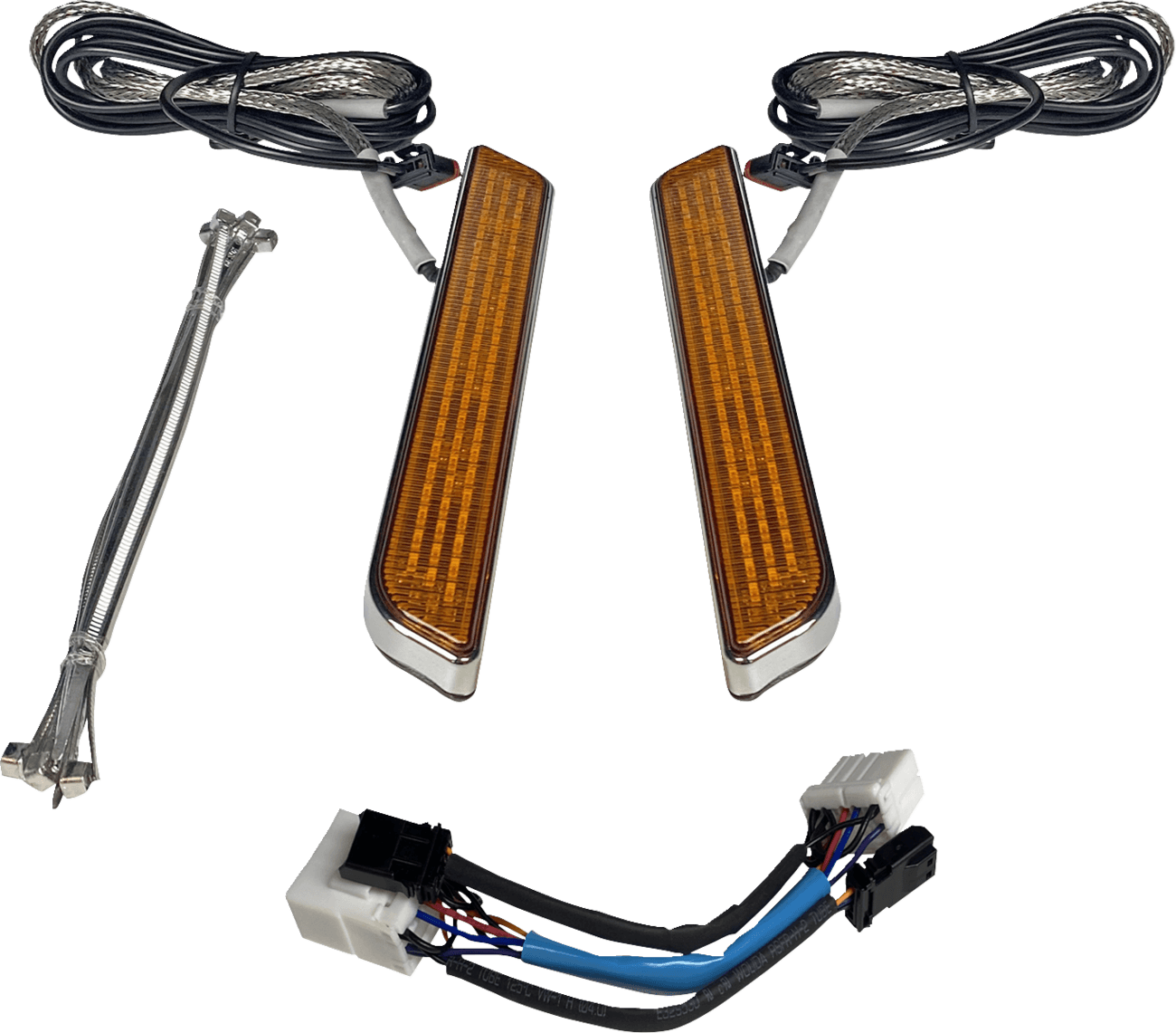CUSTOM DYNAMICS 2040-2652 LED Fork Light - Amber - Chrome