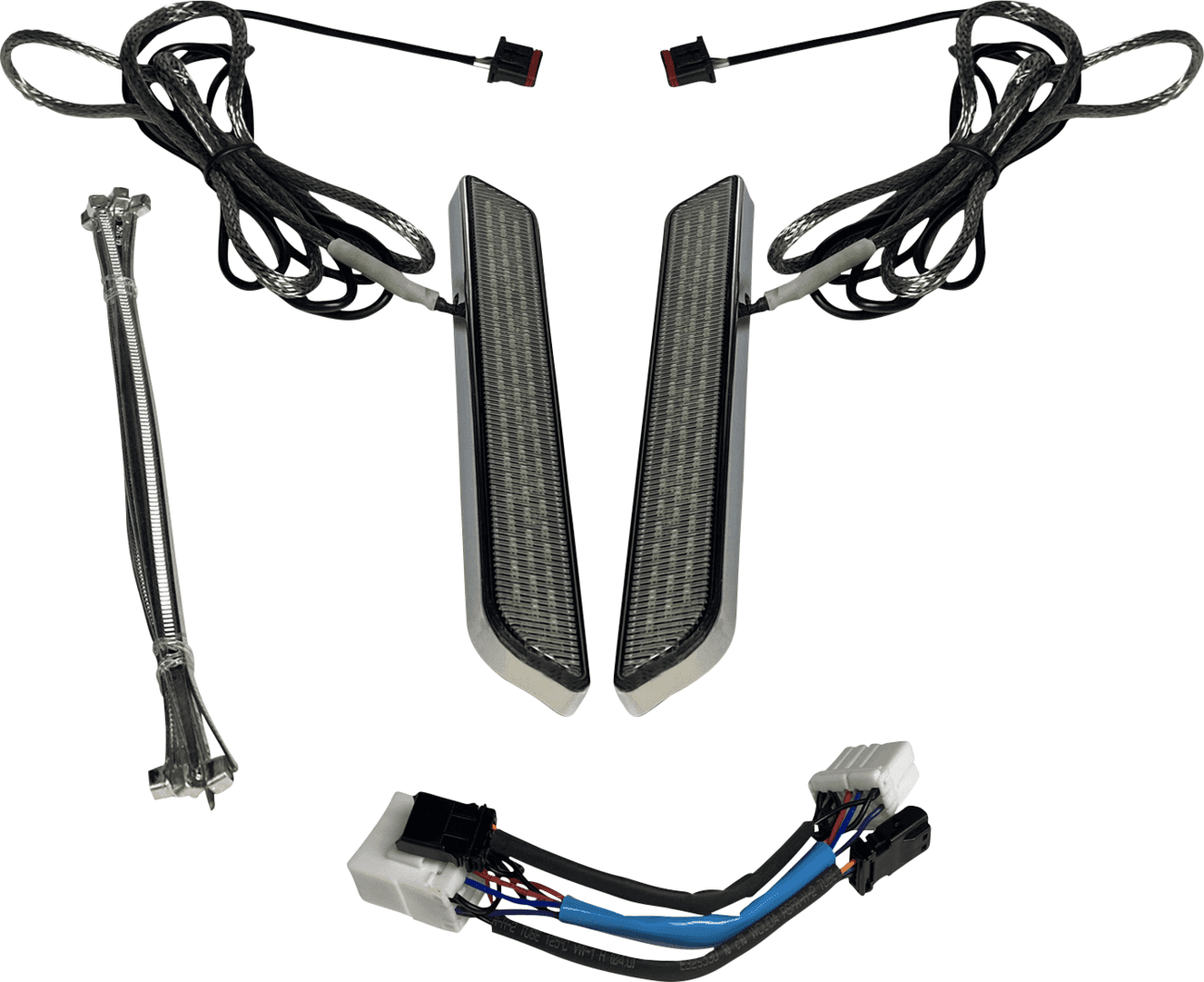 CUSTOM DYNAMICS 2040-2654 LED Fork Light - Smoke - Chrome