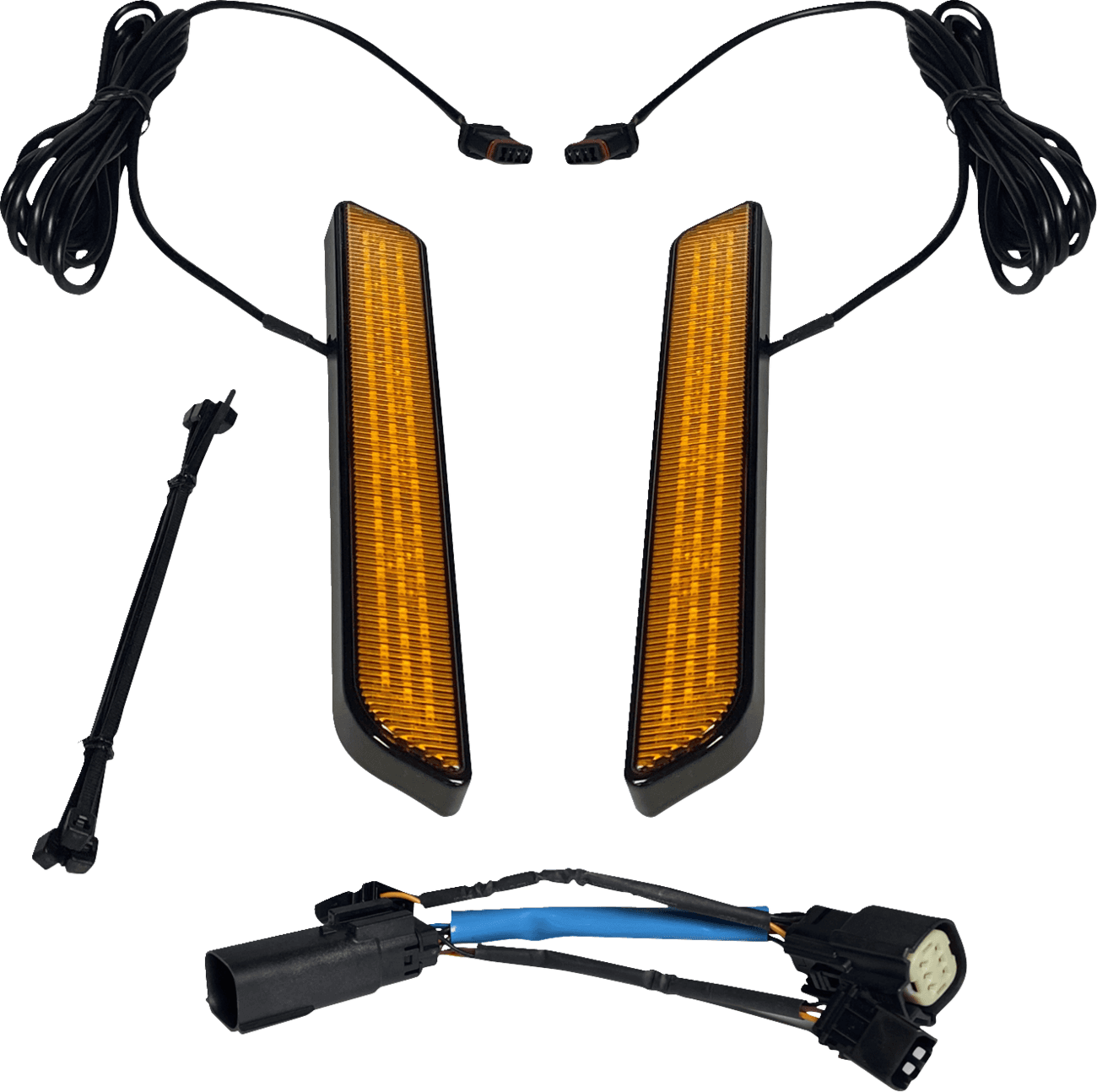 CUSTOM DYNAMICS 2040-2655 LED Fork Light - Amber - Black