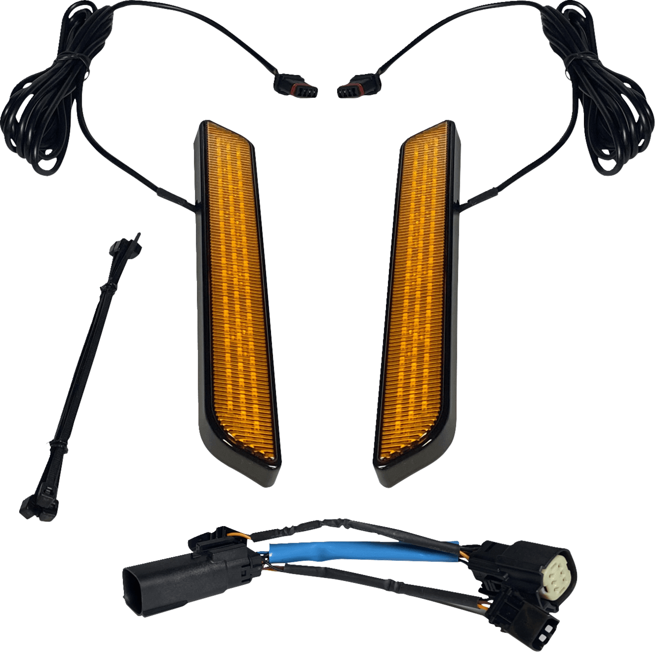 CUSTOM DYNAMICS 2040-2655 LED Fork Light - Amber - Black