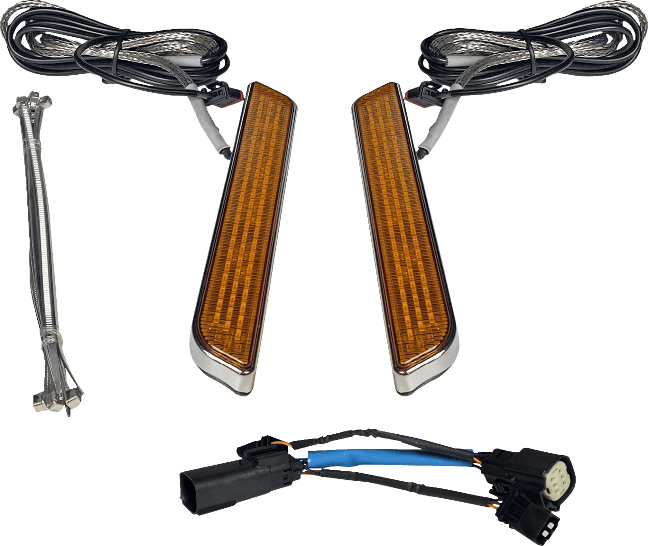 CUSTOM DYNAMICS 2040-2656 LED Fork Light - Amber - Chrome