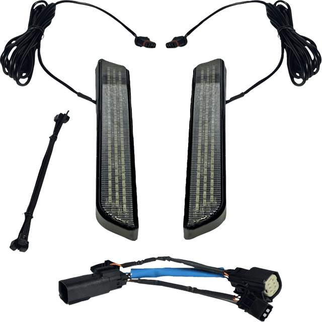 CUSTOM DYNAMICS 2040-2657 LED Fork Light - Smoke - Black