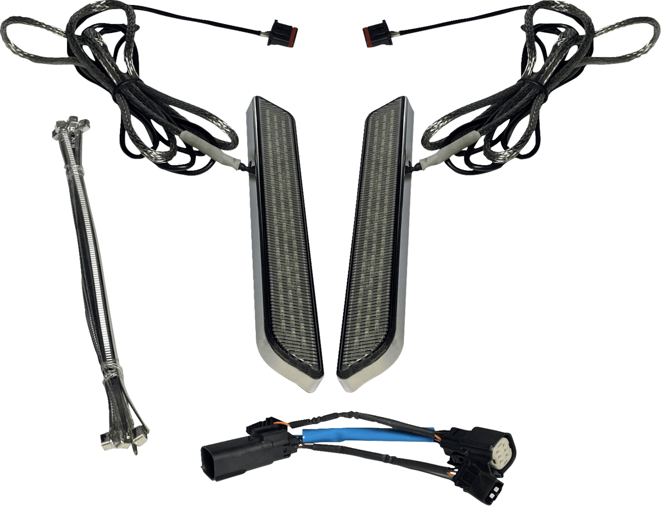 CUSTOM DYNAMICS 2040-2658 LED Fork Light - Smoke - Chrome