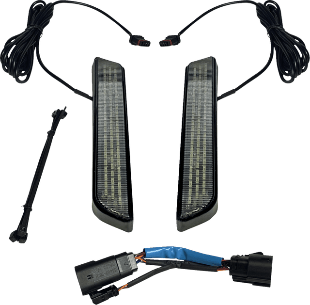 CUSTOM DYNAMICS 2040-2661 LED Fork Light - Smoke - Black