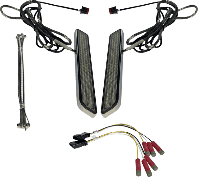 CUSTOM DYNAMICS 2040-2666 LED Fork Light - Smoke - Chrome — image 1 of 2
