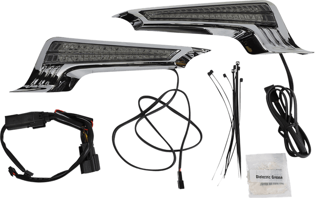 CIRO 2040-2667 Filler Panel Light - Smoke Lens - Red LEDs - Chrome — image 1 of 3