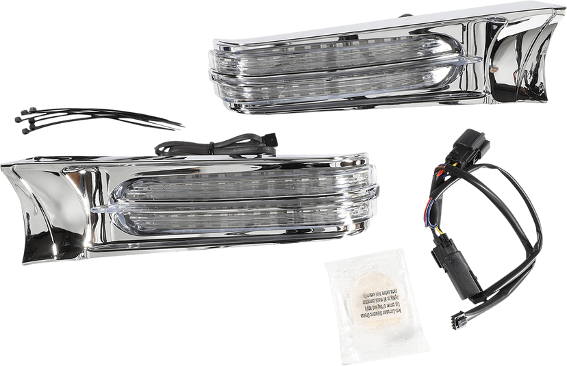 CIRO 2040-2670 Filler Panel Light - Clear Lens - Red LEDs - Chrome — image 1 of 3