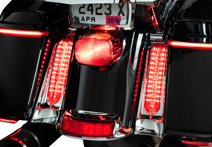 CIRO 2040-2670 Filler Panel Light - Clear Lens - Red LEDs - Chrome — image 2 of 3