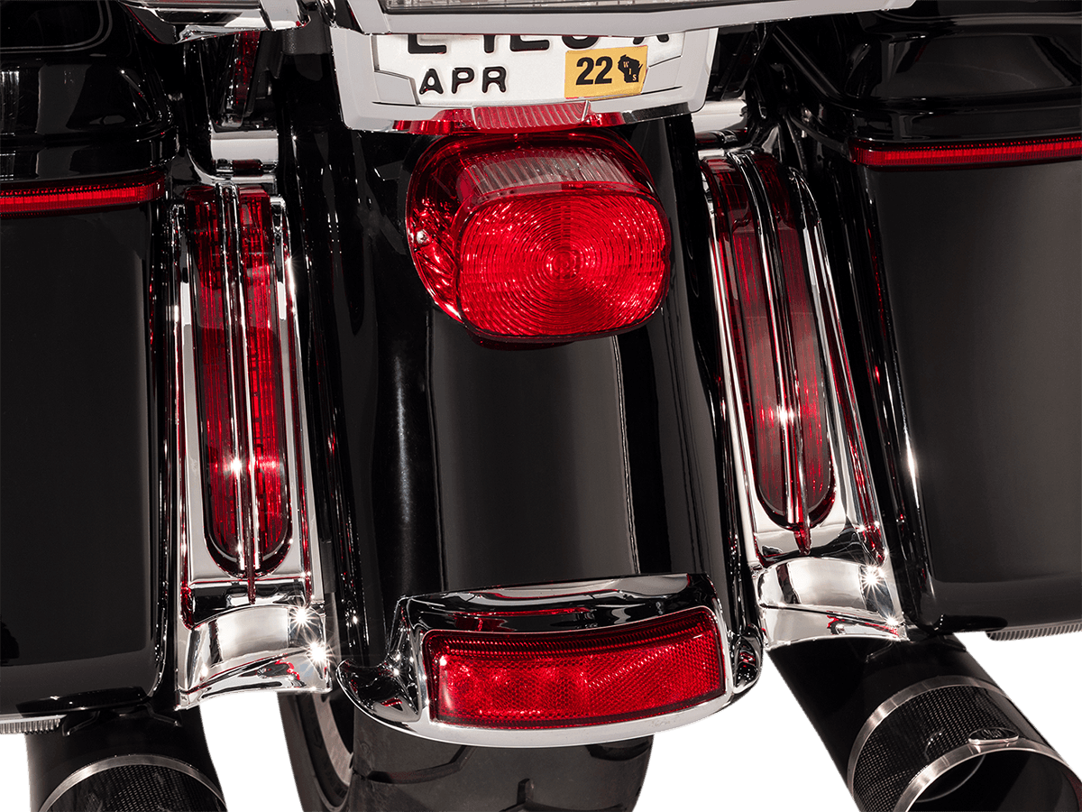 CIRO 2040-2675 Filler Panel Light - Red Lens - Red LEDs - Chrome