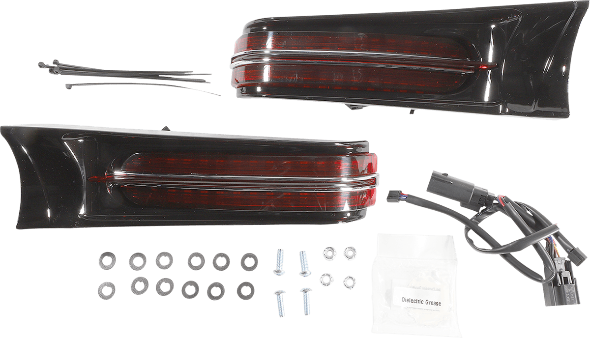 CIRO 2040-2676 Filler Panel Light - Red Lens - Red LEDs - Black