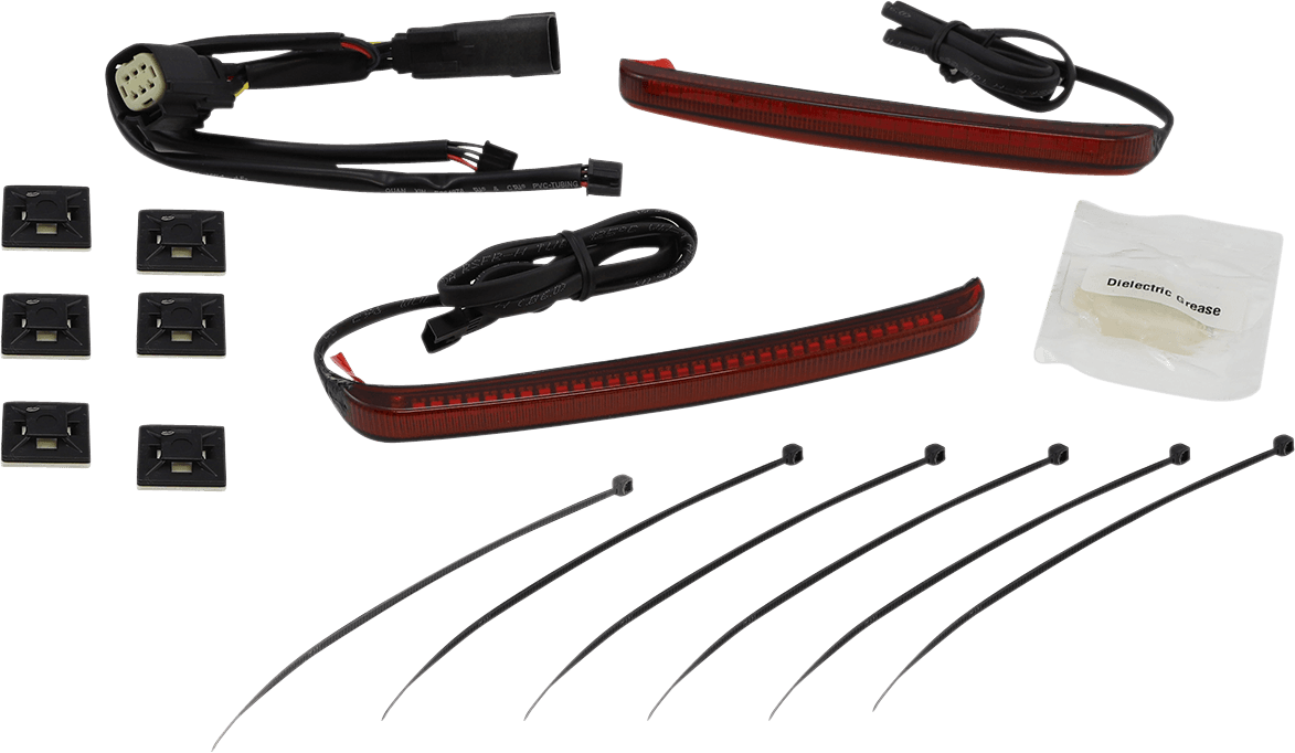CIRO 2040-2683 Bag Blades® - Red Turn Signals - Red Lens