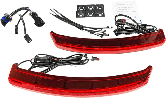 CUSTOM DYNAMICS 2040-2693 Saddle Bag Lights - Red Lens - Indian — image 1 of 2