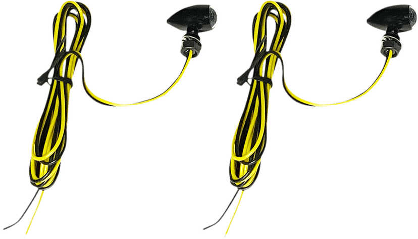 CUSTOM DYNAMICS 2040-2711 Micro Turn Signals - Amber - Black — image 2 of 2