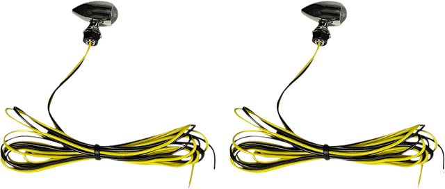 CUSTOM DYNAMICS 2040-2712 Micro Turn Signals - Amber -Chrome — image 2 of 2