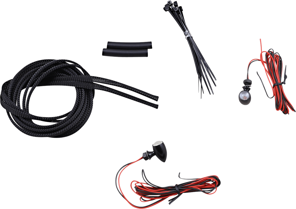 CUSTOM DYNAMICS 2040-2713 Micro Turn Signals - Red -Black