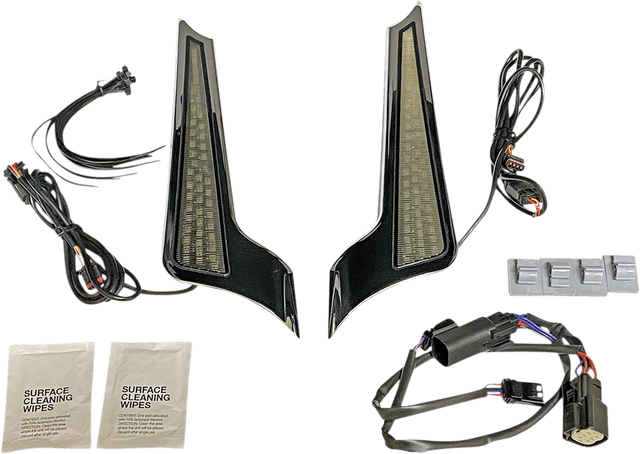 CUSTOM DYNAMICS 2040-2723 Panel Lights - Chrome - Smoke Lens — image 1 of 2