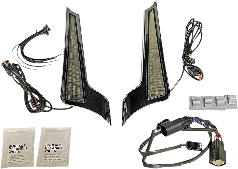 CUSTOM DYNAMICS 2040-2723 Panel Lights - Chrome - Smoke Lens — image 1 of 2
