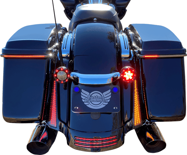 CUSTOM DYNAMICS 2040-2724 Panel Lights - Black - Smoke Lens