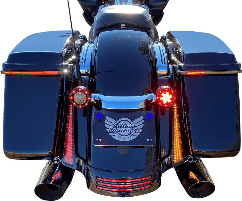 CUSTOM DYNAMICS 2040-2724 Panel Lights - Black - Smoke Lens