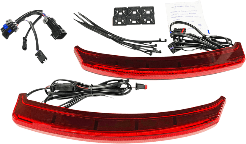 CUSTOM DYNAMICS 2040-2726 Saddlebag Lights - Red — image 1 of 2