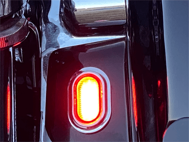 CUSTOM DYNAMICS 2040-2745 Antenna Grommet Light - Red Lens - Chrome — image 3 of 4