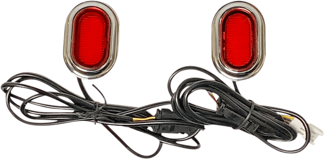 CUSTOM DYNAMICS 2040-2745 Antenna Grommet Light - Red Lens - Chrome — image 2 of 4