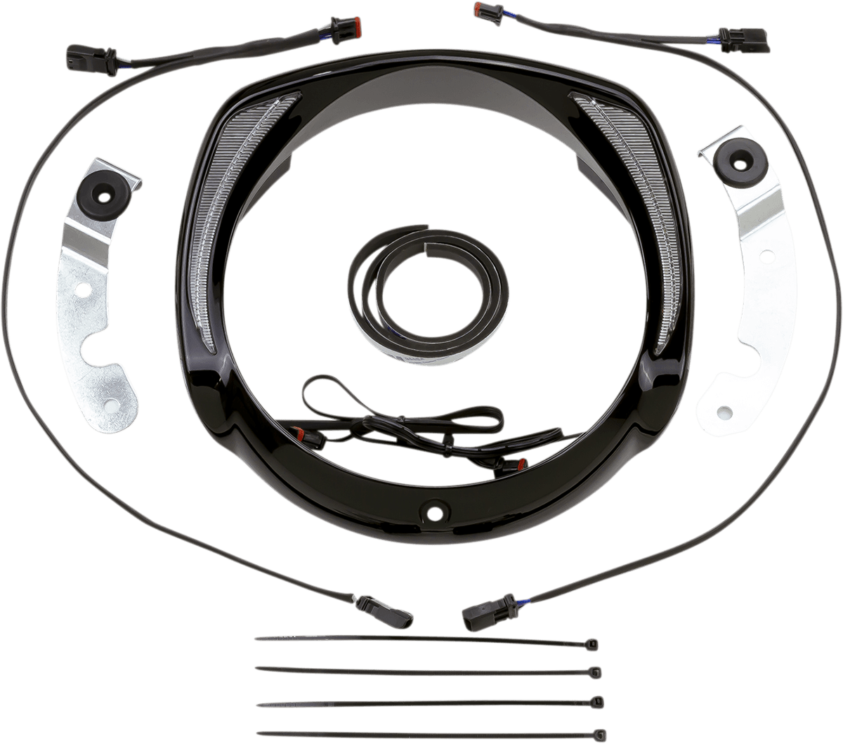 CIRO 2040-2763 Headlight Bezel - Black