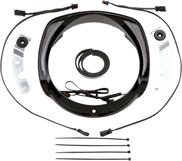 CIRO 2040-2763 Headlight Bezel - Black — image 1 of 3