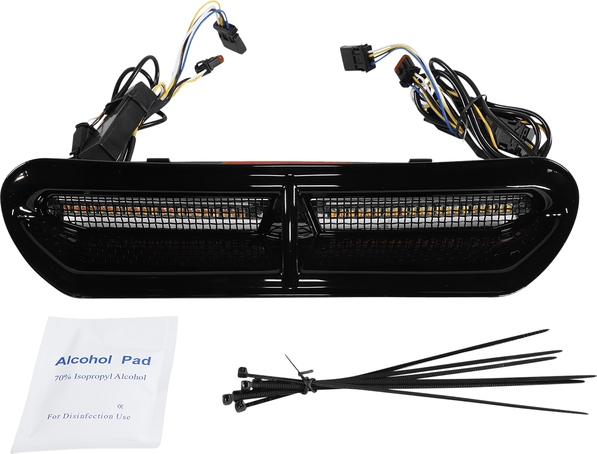 CUSTOM DYNAMICS 2040-2810 LED Vent Insert - Amber/White - Black w/ Black Mesh