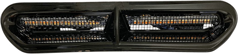 CUSTOM DYNAMICS 2040-2810 LED Vent Insert - Amber/White - Black w/ Black Mesh — image 3 of 6