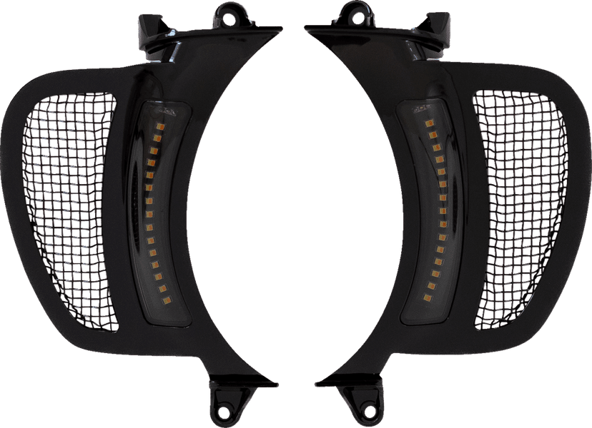 CUSTOM DYNAMICS 2040-2815 LED Vent Insert - Amber/White - Black w/ Black Mesh — image 1 of 7