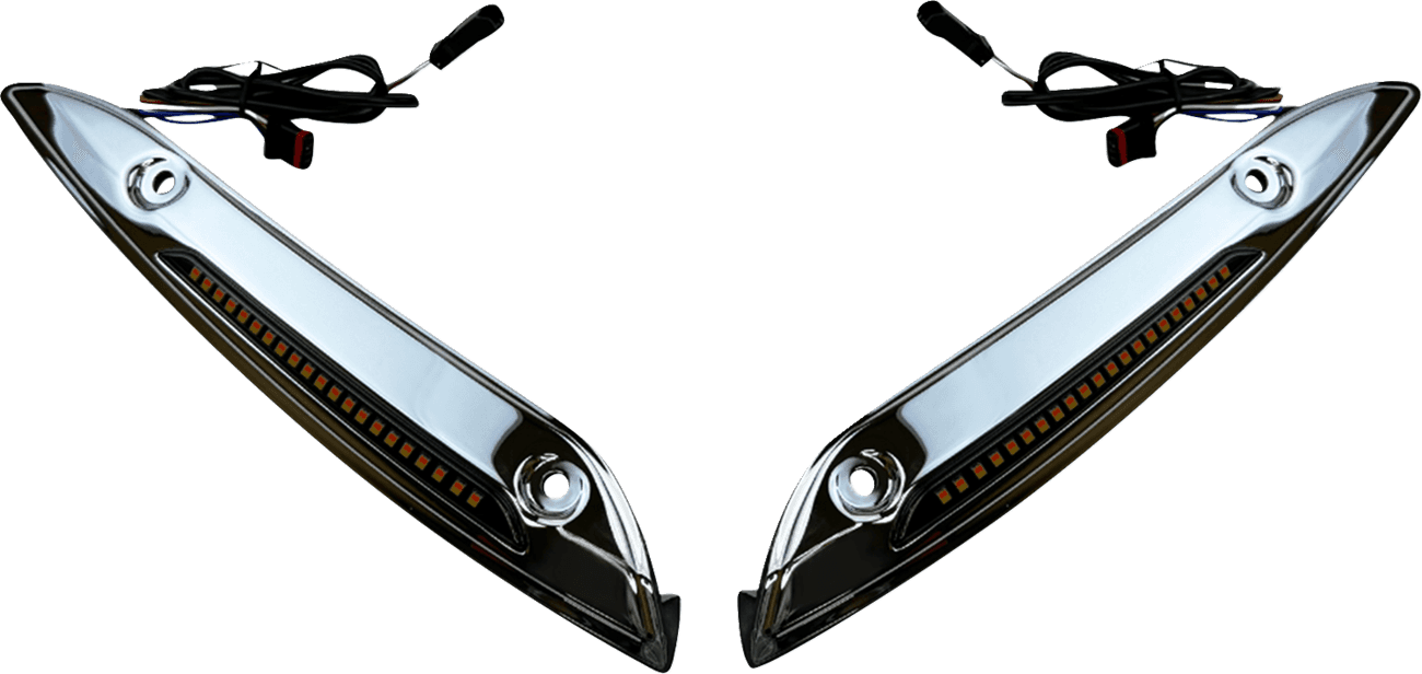 CUSTOM DYNAMICS 2040-2817 Windshield Trim - Chrome