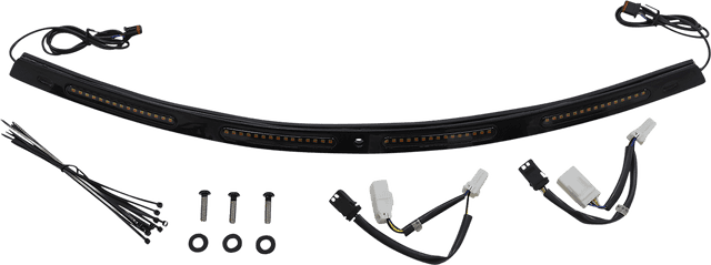 CUSTOM DYNAMICS 2040-2826 Windshield Trim - Sequential Turn Signals - Black
