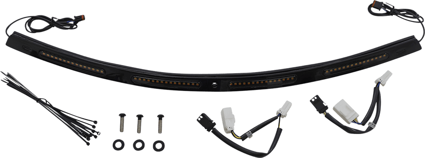 CUSTOM DYNAMICS 2040-2826 Windshield Trim - Sequential Turn Signals - Black