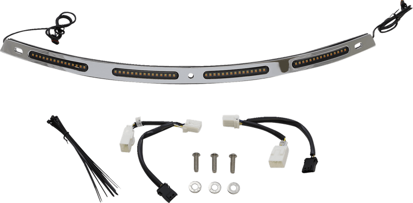 CUSTOM DYNAMICS 2040-2827 Windshield Trim - Sequential Turn Signals - Chrome