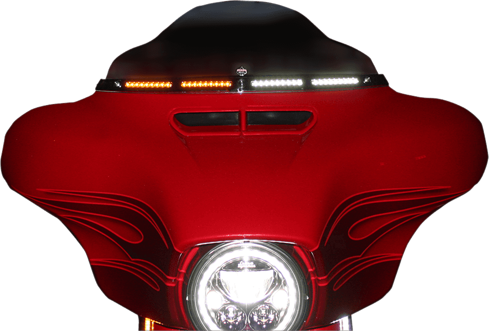 CUSTOM DYNAMICS 2040-2829 Windshield Trim - Chrome
