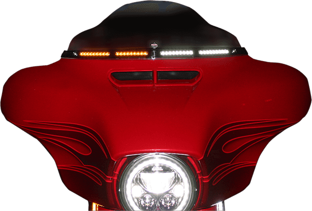CUSTOM DYNAMICS 2040-2829 Windshield Trim - Chrome