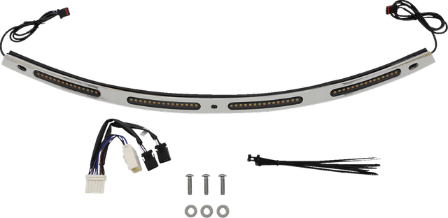 CUSTOM DYNAMICS 2040-2831 Windshield Trim - Sequential Turn Signals - Chrome — image 1 of 2