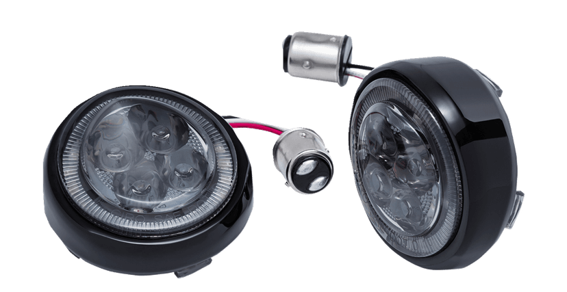 CIRO 2040-2858 Turn Signal Insert - Red LED - Smoke Lens - Black — image 1 of 3